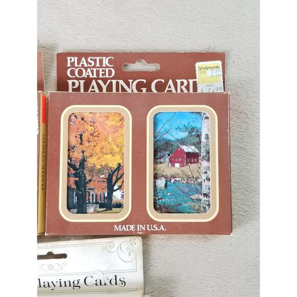 Playing Cards by Hoyle Plastic Coated New Sealed Deck x6 Ship Sailing USA Vtg - Picture 3 of 12